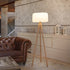 Design floor lamp with wooden legs Chloe 140 | INDOOR